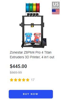 ZONESTAR 3d printer